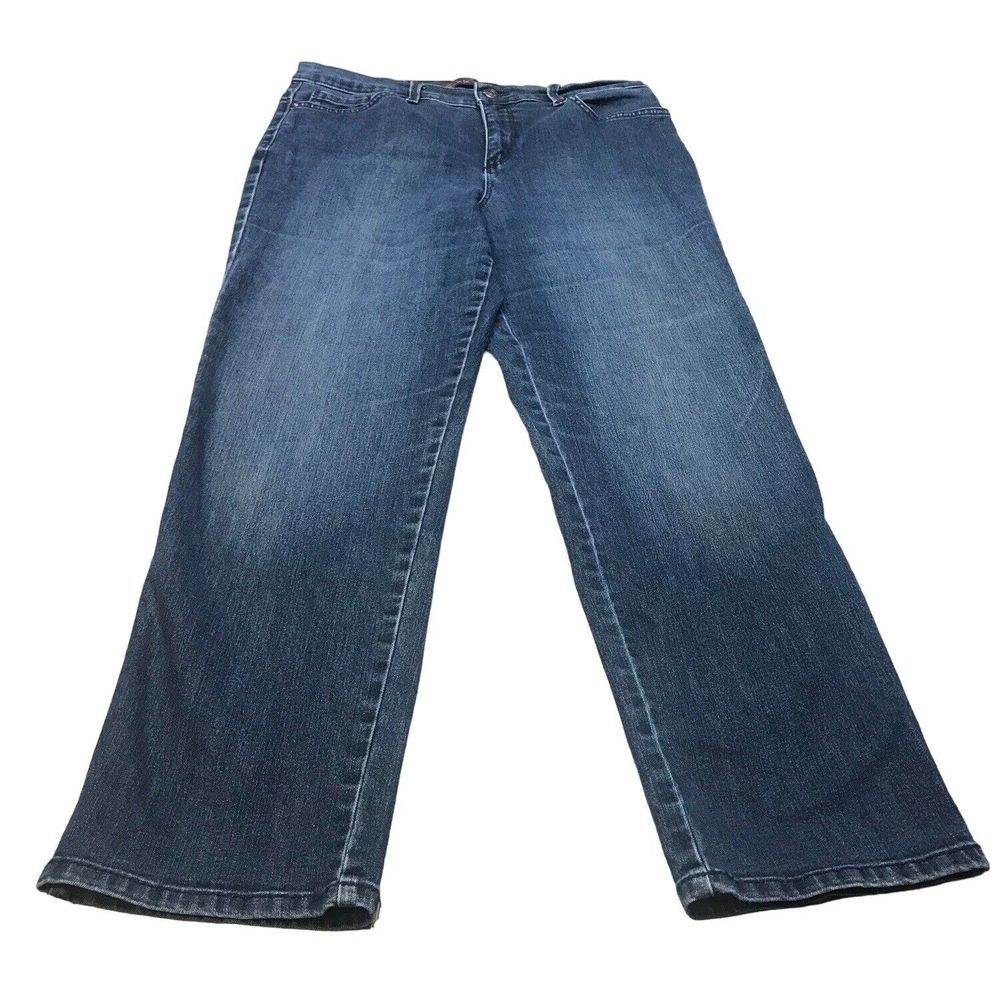 Gloria‎ Vanderbilt Dark blue wash Amanda womens denim jeans short size 12